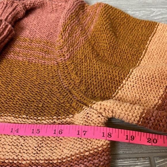 L*Space Jetsetter Sweater Dress Serape Stripe Chunky knit long sleeve turtleneck - Picture 10 of 11